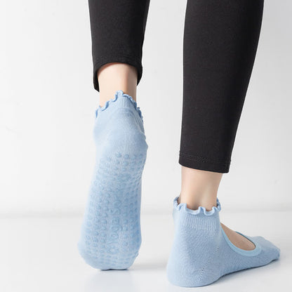 Non-Slip Cotton Open Instep Yoga Socks(6 Pairs)