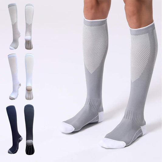Simple Style Stretch Sports Compression Socks(3 Pairs)