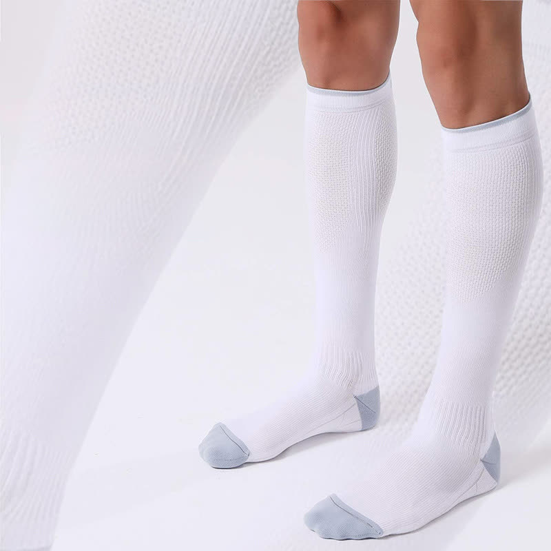 Simple Style Stretch Sports Compression Socks(3 Pairs)
