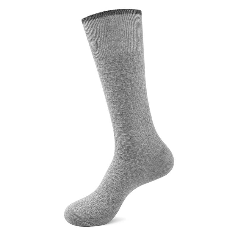 Solid Color Waffle Cotton Socks(5 Pairs)