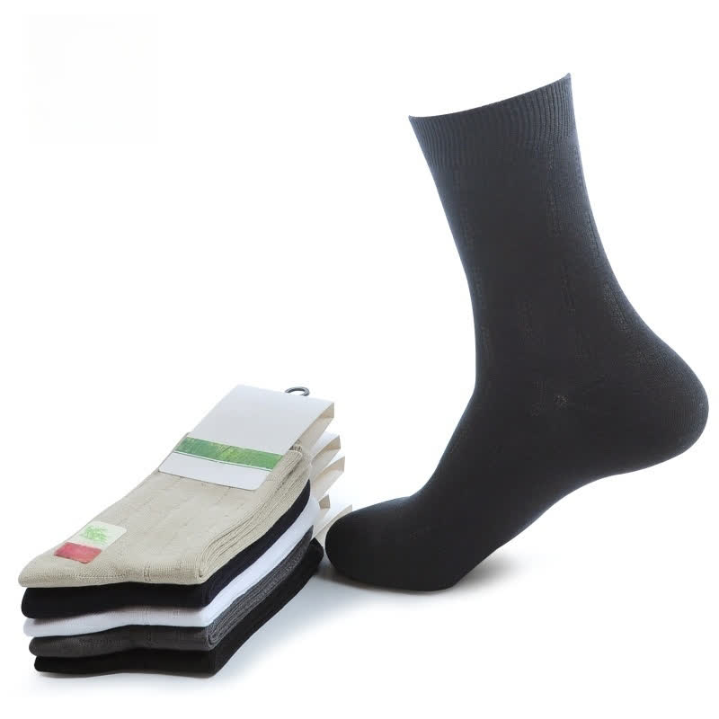 Bamboo Fiber Sweat-absorbent Comfortable Socks(5 Pairs)