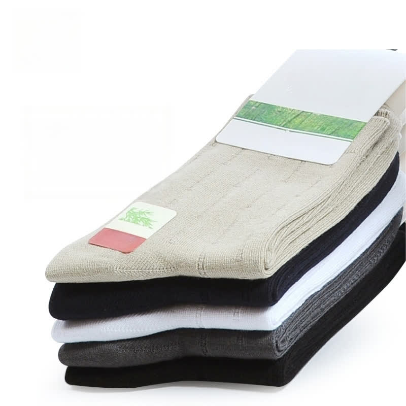 Bamboo Fiber Sweat-absorbent Comfortable Socks(5 Pairs)