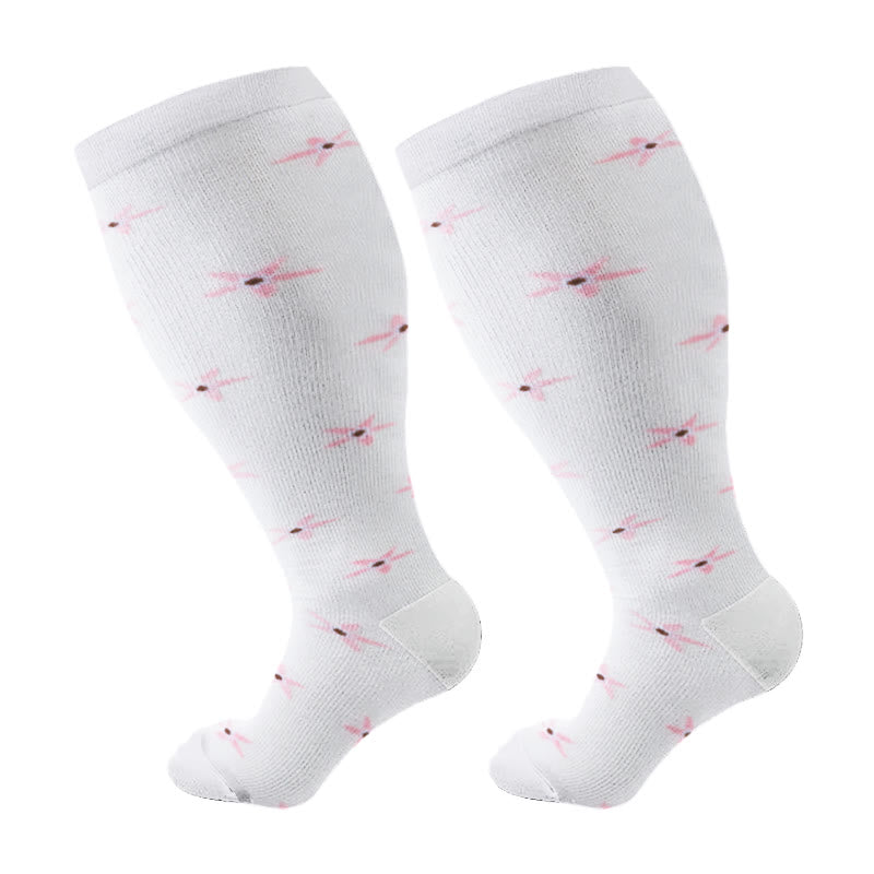 Plusock Plus Size Defoliation Compression Socks - White - 4XL - image 7