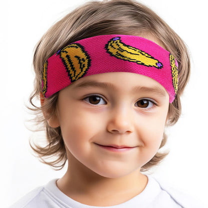 Banana Print Sweat-Absorbent Sports Headband