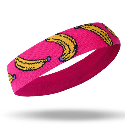 Banana Print Sweat-Absorbent Sports Headband