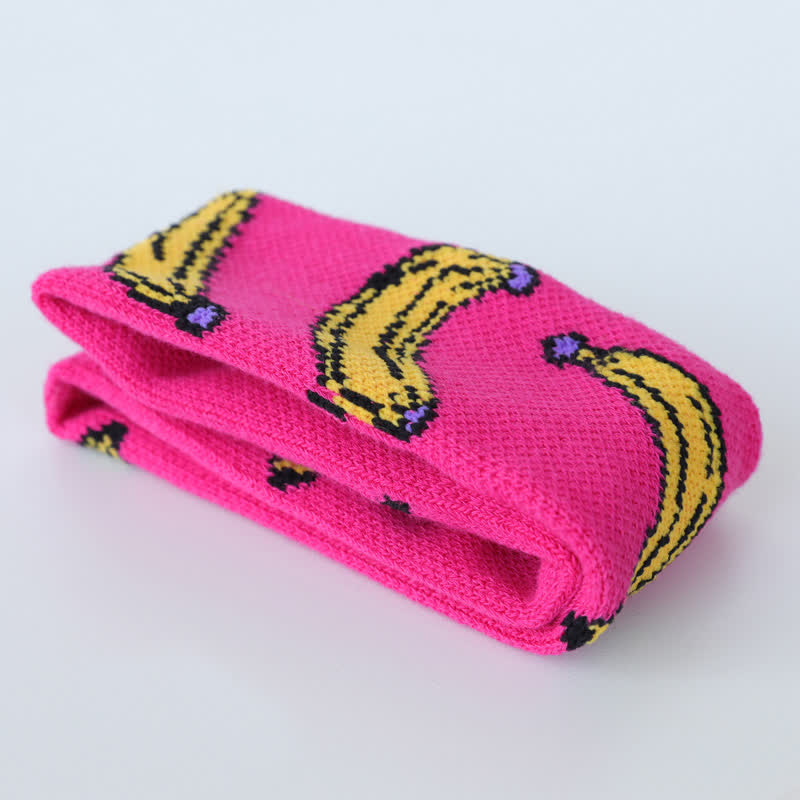 Banana Print Sweat-Absorbent Sports Headband