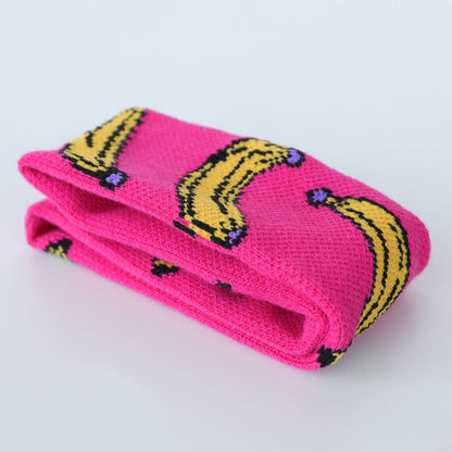 Banana Print Sweat-Absorbent Sports Headband