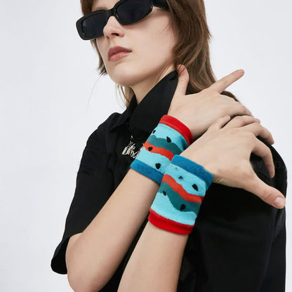Fun Watermelon Pattern Wrist Sleeves(2 Pairs)