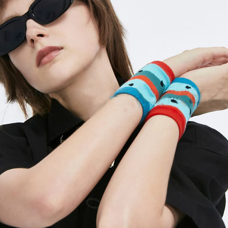 Fun Watermelon Pattern Wrist Sleeves(2 Pairs)
