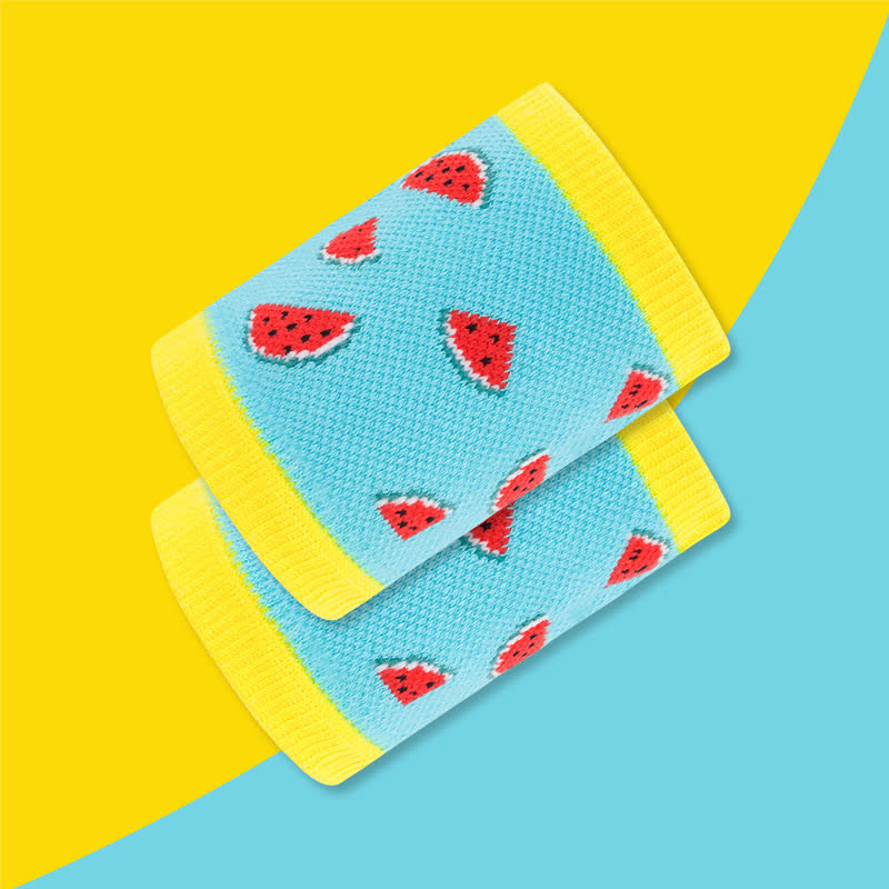 Fun Watermelon Pattern Wrist Sleeves(2 Pairs)