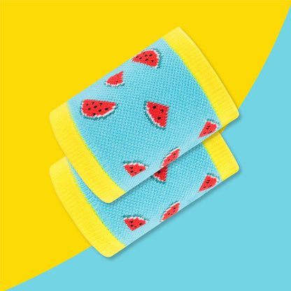 Fun Watermelon Pattern Wrist Sleeves(2 Pairs)