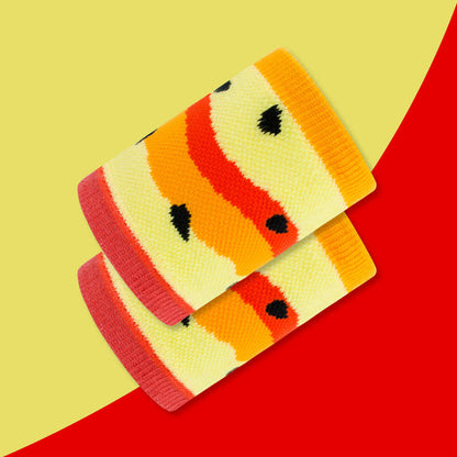 Fun Watermelon Pattern Wrist Sleeves(2 Pairs)
