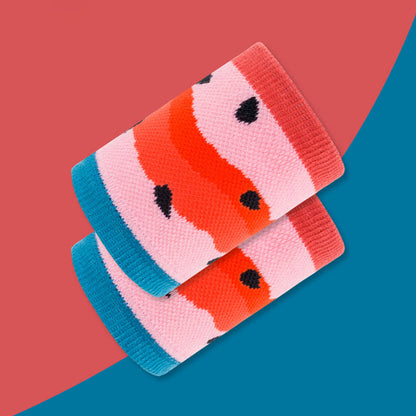 Fun Watermelon Pattern Wrist Sleeves(2 Pairs)