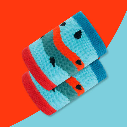 Fun Watermelon Pattern Wrist Sleeves(2 Pairs)