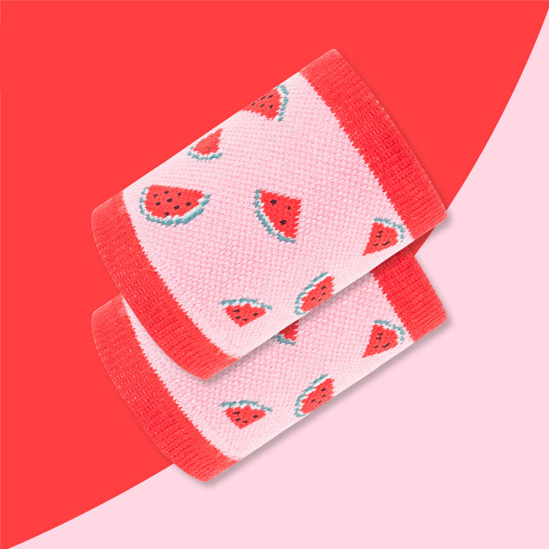 Fun Watermelon Pattern Wrist Sleeves(2 Pairs)