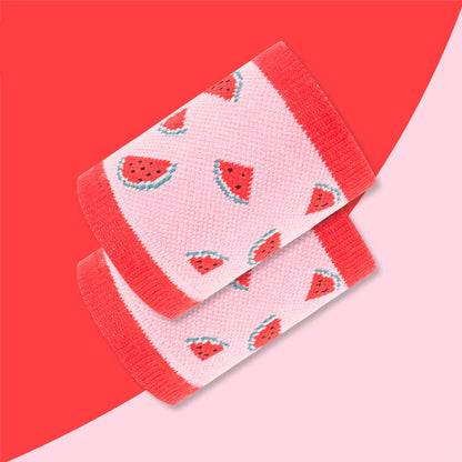 Fun Watermelon Pattern Wrist Sleeves(2 Pairs)