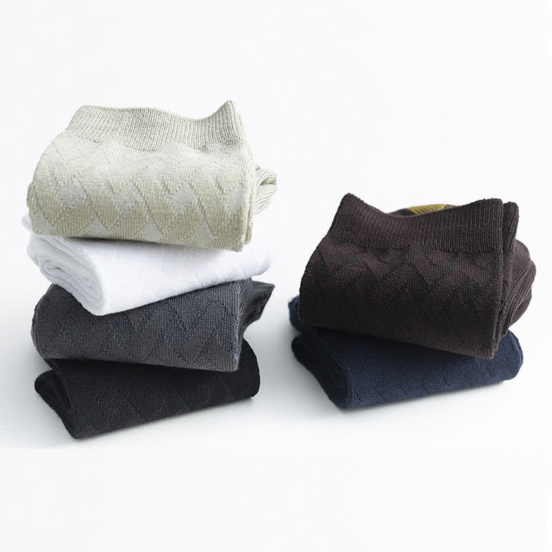 Bamboo Fiber Comfortable Quarter Socks(5 Pairs)
