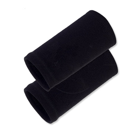 Plusock Solid Color Outdoor Sports Compression Wrist Sleeves(2 Pairs) - Black - One Size - image 11