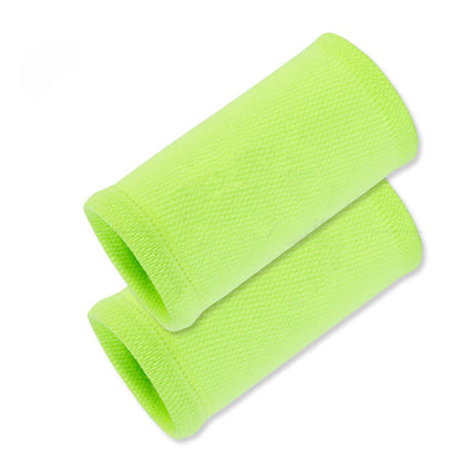 Plusock Solid Color Outdoor Sports Compression Wrist Sleeves(2 Pairs) - Green - One Size - image 8