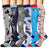 Plusock Cat Print Outdoor Running Compression Socks(6 Pairs) - image 0