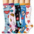 Plusock Fun Medical Print Outdoor Running Compression Socks(5 Pairs)