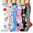 Plusock Medical Print Outdoor Running Compression Socks(6 Pairs) - image 0