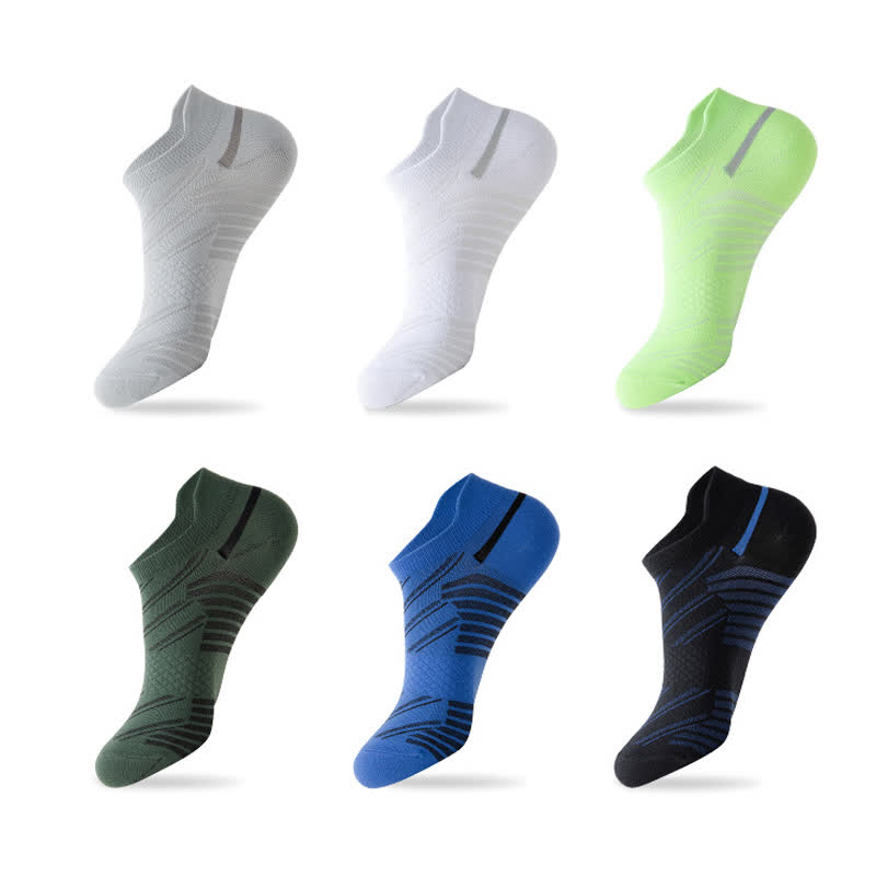Stripe Breathable Sports Compression Socks(6 Pairs)