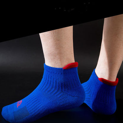 Solid Color Breathable Sweat-wicking Sports Socks(5 Pairs)