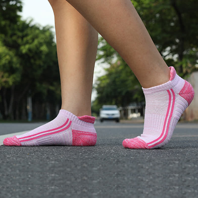 Colorful Striped Cotton Sweat-wicking Breathable Socks(6 Pairs)