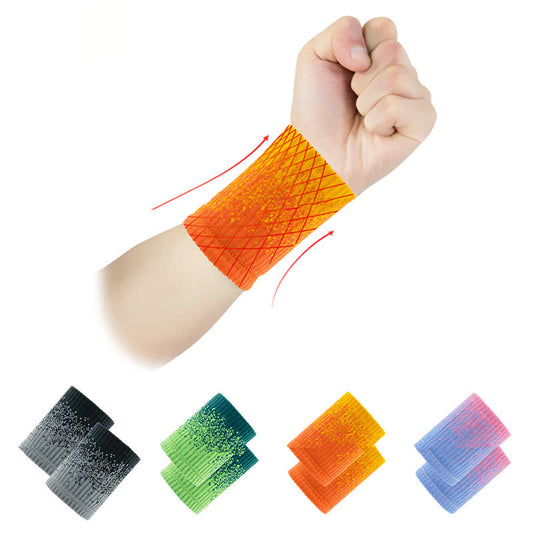 Gradient Color Fitness Wrist Sleeves(2 Pairs)