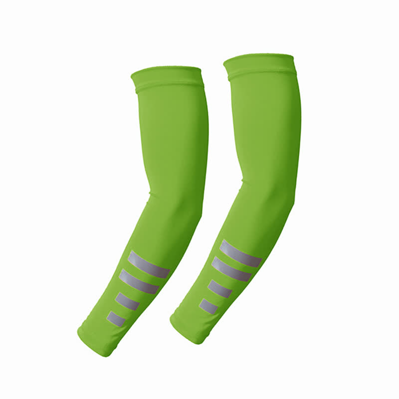 Reflective Outdoor Sun Protection Quick-Dry Arm Sleeves(3 Pairs)