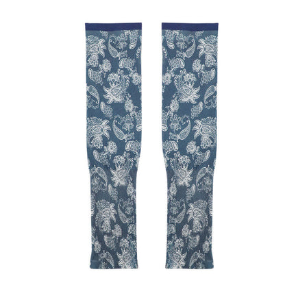 Floral Print Outdoor Sun Protection Arm Sleeves(3 Pairs)