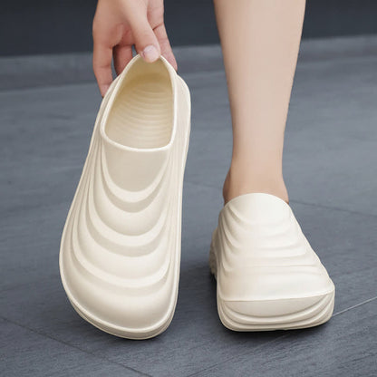 Solid Color Non-slip Waterproof Kitchen Shoes