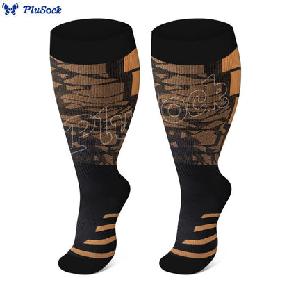 Plus Size Graphic Sports Compression Socks(3 Pairs)