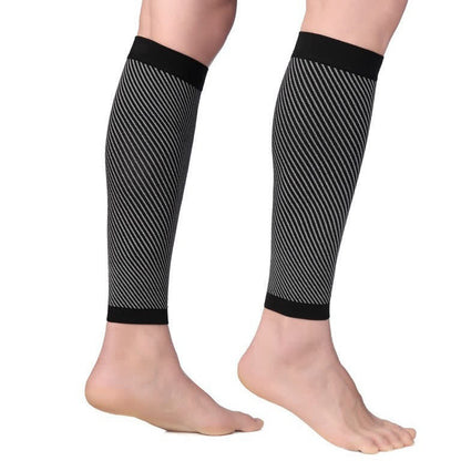 Striped Sports Compression Calf Sleeves(2 Pairs)