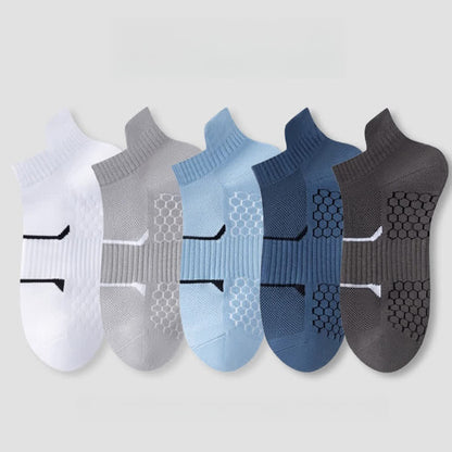 Thin Breathable Deodorant Sweat-absorbent Sports Socks(6 Pairs)
