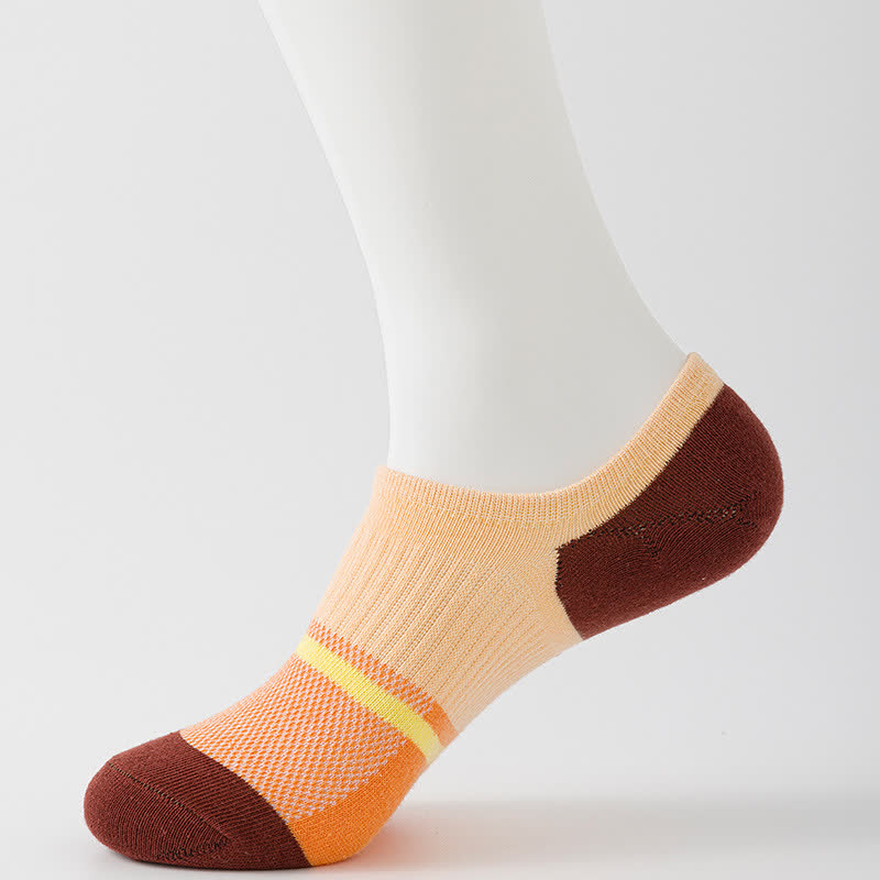 Color Stitching Sports Breathable Ankle Compression Socks(6 Pairs)