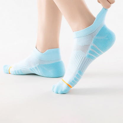 Cotton Sweat-wicking Sports Running Ankle Compression Socks(5 Pairs)