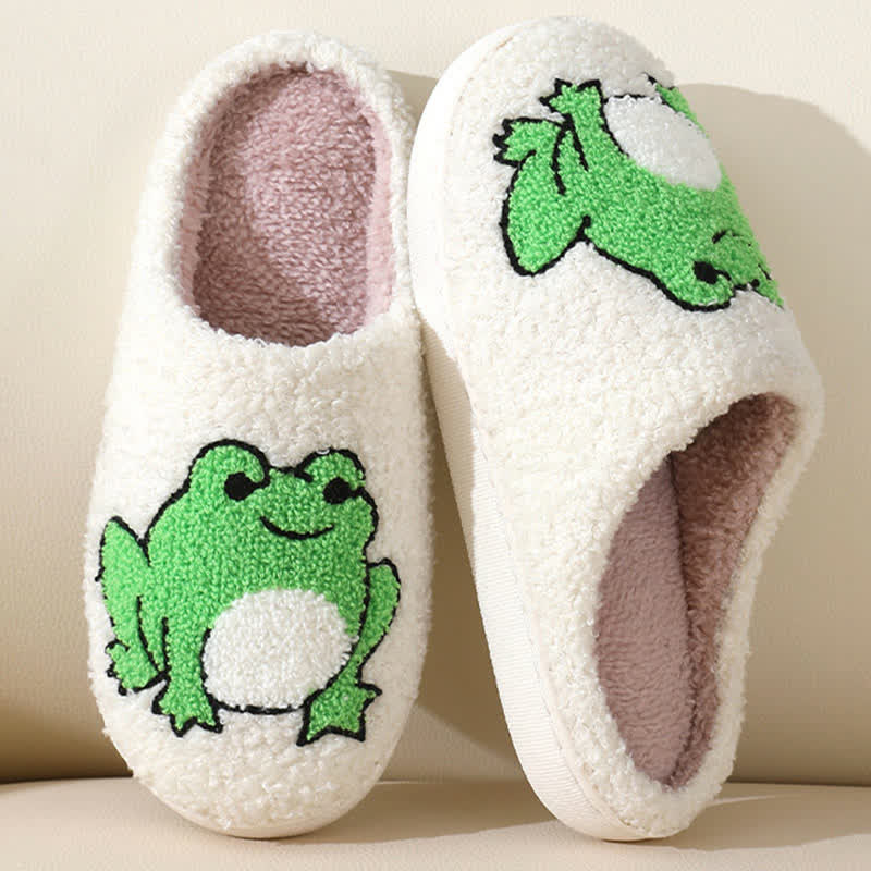 Plus Size Plush Animal Print Slippers