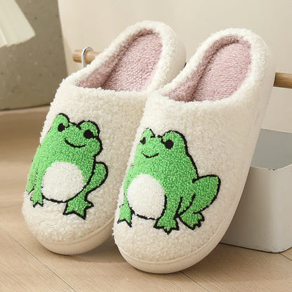Plus Size Plush Animal Print Slippers