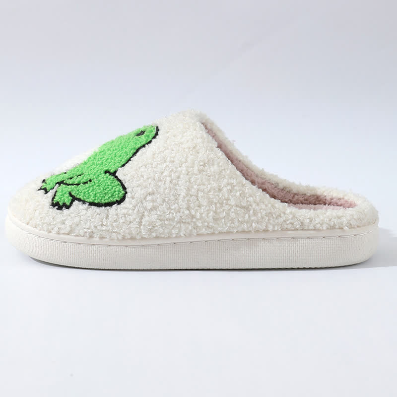 Plus Size Plush Animal Print Slippers