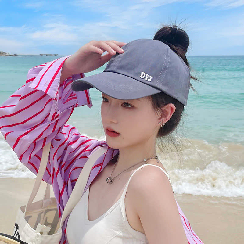 Ponytail Hole Sun Protection Baseball Cap