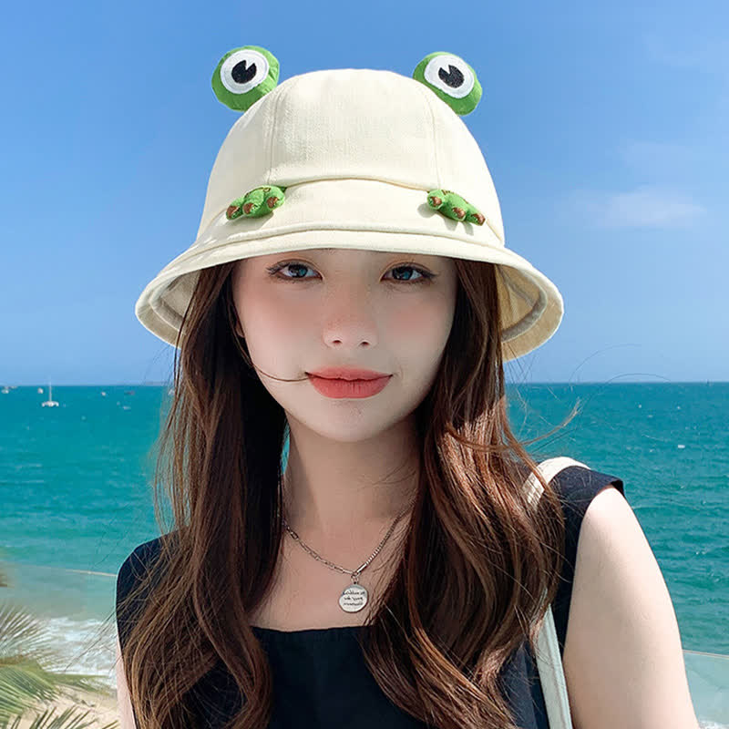 Cute Frog Design Bucket Hat