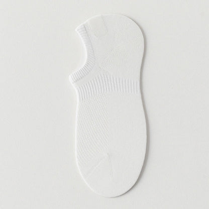 Solid Color Thin Cotton Mesh Breathable Sport Ankle Socks(9 Pairs)