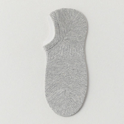 Solid Color Thin Cotton Mesh Breathable Sport Ankle Socks(9 Pairs)
