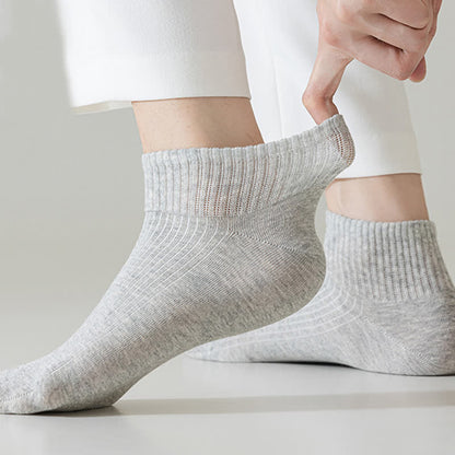 Striped Thin Cotton Breathable Ankle Sports Socks(6 Pairs)