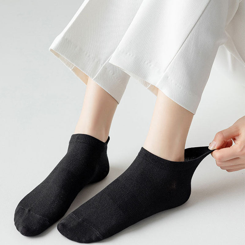 Plus Size Mesh Four Seasons Ankle Socks(10 Pairs)
