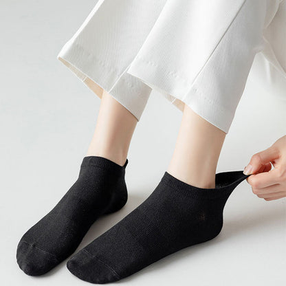 Plus Size Mesh Four Seasons Ankle Socks(10 Pairs)