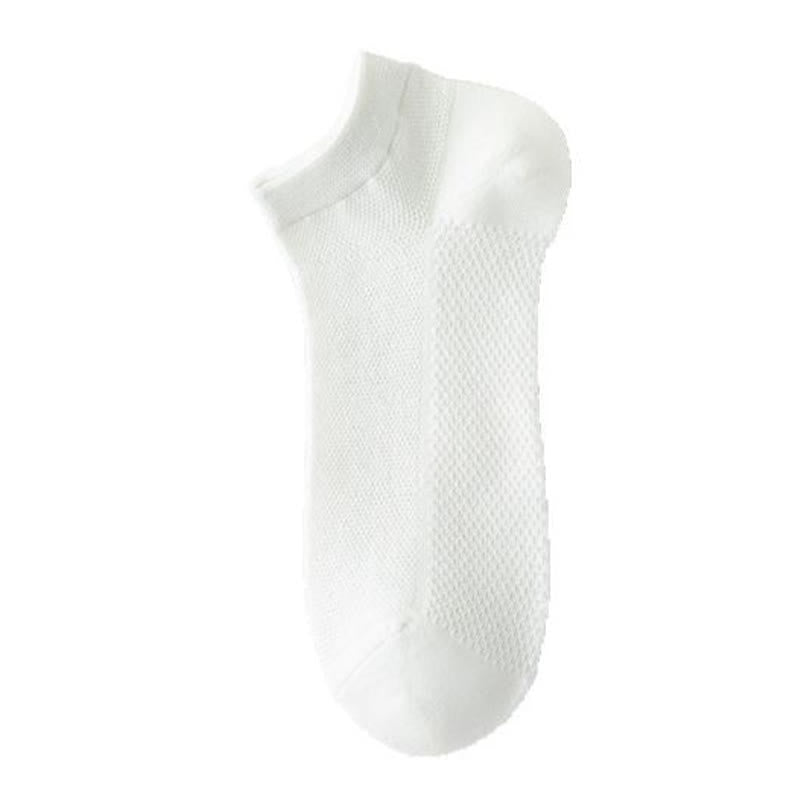Thin Breathable Sweat-absorbent Mesh Cotton Ankle Socks(5 Pairs)