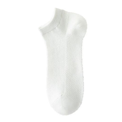 Thin Breathable Sweat-absorbent Mesh Cotton Ankle Socks(5 Pairs)